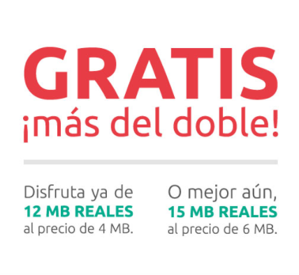 ¡GRATIS más del doble!